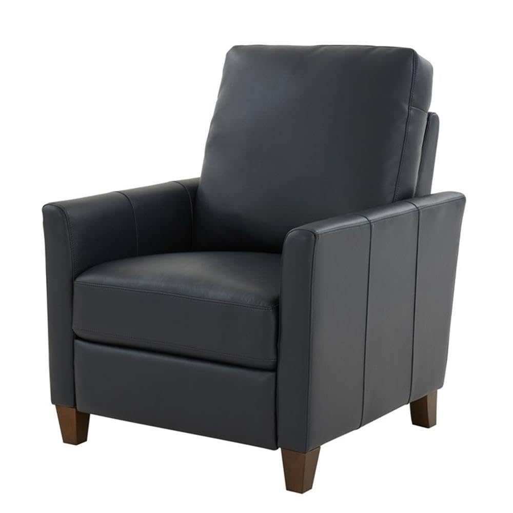 Comfort Pointe Penny Midnight Blue Faux Leather Modern Push Back Recliner Comfort Pointe
