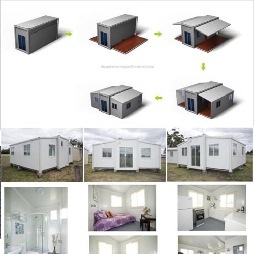 Romoxa 20FT*20F Portable Prefabricated Tiny Home - Ideal for Hotel Office Shop! Mobile Container House with Modular Design Structure for Villa, Warehouse and Workshop (20FT*20FT) - WoodArtSupply