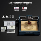 Wizmaker Mini Laser Engraver, 2.5W Laser Engraver Machine,0.04mm Spot Size,12000 Mm/Min Processing Speed, Supports WiFi, Hotspot, and USB Connections, Ideal for Home, Studio, Market, and Desktop Use WIZMAKER