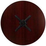 Flash Furniture Chapman 36" Round Multi-Purpose Conference Table in Mahogany Flash Furniture