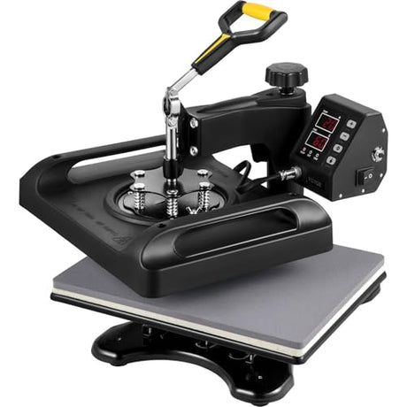 Upgrade Heat Press Machine ETL Quality & Safety Certificated 12 x 15 in 8 in 1 Heat Press Power-Saving Combo Multifunctional Sublimation 360掳Rotation Heat Press Shirt Printing Machine Black CooFel