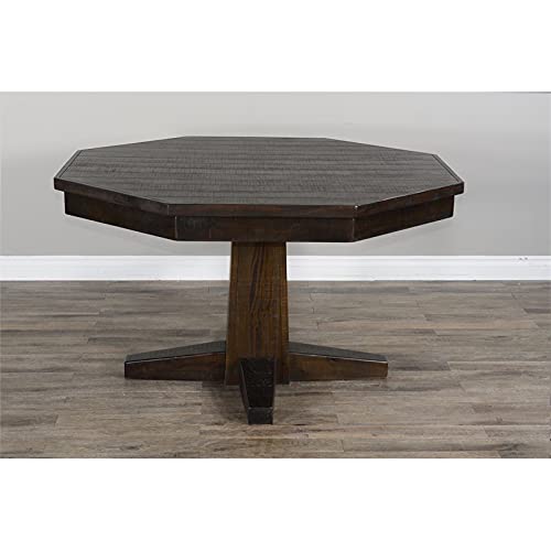 Pemberly Row Transitional Wood Game & Dining Table in Tobacco Leaf Pemberly Row