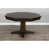 Pemberly Row Transitional Wood Game & Dining Table in Tobacco Leaf Pemberly Row