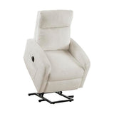 Lexicon Power Lift Recliner Chair for Elderly with Remote Control, Gentle Lift Motion, Side Pocket Armrest, Corduroy Upholstered Electric Recliner for Living Room/Bedroom, Easy Assembly, Beige Lexicon