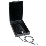 Bulldog Cases Car Safe with Key Lock, Mounting Bracket and Cable in Black , 8.2 x 5.9 x 2.2 inches Bulldog Vaults