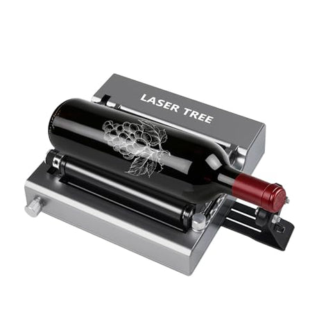 LASER TREE Rotary Roller for Laser Engraver, Y-axis Laser Engraver Attachment 360° Rotation, a Good Partner for Laser Engraving Machine LASER TREE