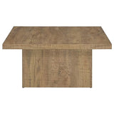Coaster Home Furnishings Zetta Square Engineered Wood Coffee Table Mango Coaster Home Furnishings