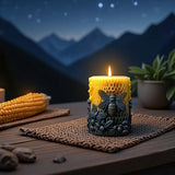 Honeycomb Cylinder Silicone 3D Flower & Rose Mold - Peony & Candle Mold for Resin, Clay & Soap Making - Craft Supplies