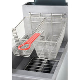 Kratos Commercial Deep Fryer - Three Heating Tubes, Floor Standing, Gas Powered, 40 lb. Capacity, 90,000 Total BTU, 15.5W (29Y-010-NAT) Kratos