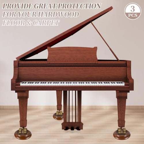 Piano Caster Cups Grand Piano Caster Cups Wood coasters Cups Piano Caster Pads for Grand Piano Sound harbor