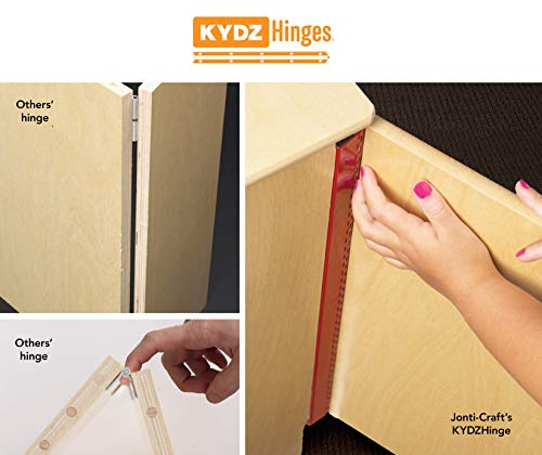 Jonti-Craft 2411JC Culinary Creations Play Kitchen, 35 x 80 x 15 inches, Natural Wood, 4 Piece Set Jonti-Craft