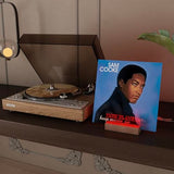 hopeme Light Up Now Playing Vinyl Stand, RGB LED Record Display Holder, Solid Wood Base with Customizable Lighting, Now Playing Vinyl Album Storage for Music Lovers hopeme