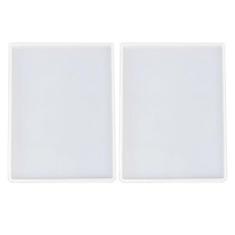 2pcs 7x5 inch Resin Tray Molds, Rectangle Silicone Molds, Flat Concrete Molds Resin Epoxy Silicone Board Molds for Resin Epoxy DIY SXYYDSG