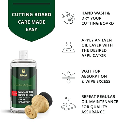 ROYAL CRAFT WOOD Bamboo Cutting Boards for Kitchen - Kitchen Chopping Board for Meat (Butcher Block) Cheese and Vegetables | Wooden Cutting Board ROYAL CRAFT WOOD