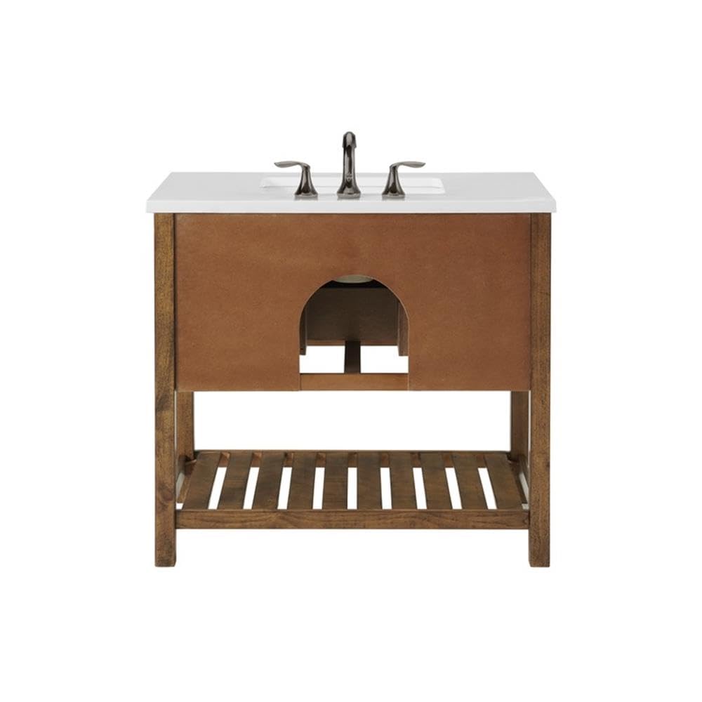 Martin Svensson Home Monterey Single Vanity, Natural Brown - WoodArtSupply