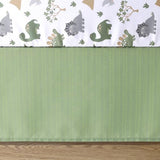 The Peanutshell 3 Piece Baby Crib Bedding Set for Boys - Newborn, Infant & Toddler Nursery Bed Set Decor with Fitted Crib Sheet, Dust Ruffle Comforter - Dinosaur Dreams The Peanutshell