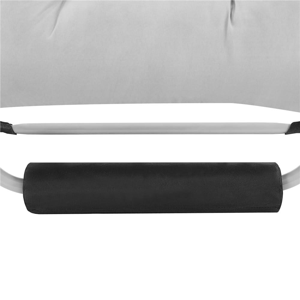 Yaheetech 26in Zero Gravity Chair Set of 2 Reclining Outdoor Sun Lounge Chairs w/Removable Cushion, Cupholder, Headrest and Footrest for Indoor and Outdoor - Gray Yaheetech