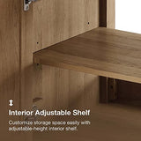 OVE Decors Kansas 24" Single Sink Bathroom Vanity Set with Countertop, Fully-Assembled | Ceramic Sink and Backsplash Included | 02 Doors, 01 Drawer, 24 inches, White Oak OVE Decors