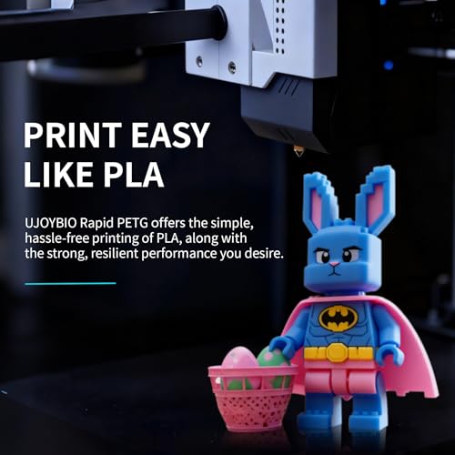UJOYBIO PETG Filament 1.75mm 250G*8, 3D Printer Filament Bundle, High Strength & Tangle-Free, Dimensional Accuracy +/- 0.03mm, Easy to Use, Fit for Most FDM 3D Printers, 0.25KG Spool, 8 Packs Bundle