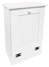 Tilt Out Wooden Trash Cabinet (Solid - Cottage White) Sawdust City