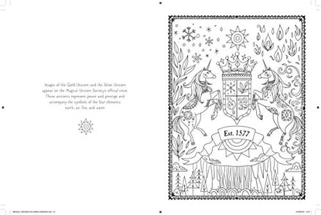 The Magical Unicorn Society Official Coloring Book Union Square Kids