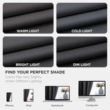 Joydeco Grey Curtains 84 Inch Long, Room Divider Blackout Curtains for Bedroom with Grommets, Thermal Insulated, Noise Reducing Room Darkening Black Out Drapes for Bedroom Living Room Window, 2 Panels Joydeco