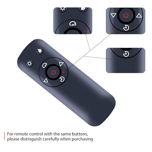 RETROSUN Replacement Remote Control for Silonn 50″Smart Electric Fireplace Heater SLELF02B-50 RETROSUN