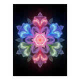 TZTTZT Diamond Art Kits for Adults - Kaleidoscope Floral Light Design Diamond Painting Kits for Adults Beginner, Frameless Diamond Painting Craft for Home Wall Decor TZTTZT