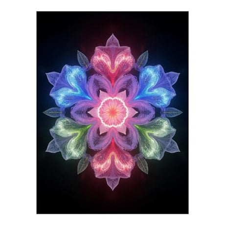 TZTTZT Diamond Art Kits for Adults - Kaleidoscope Floral Light Design Diamond Painting Kits for Adults Beginner, Frameless Diamond Painting Craft for Home Wall Decor TZTTZT