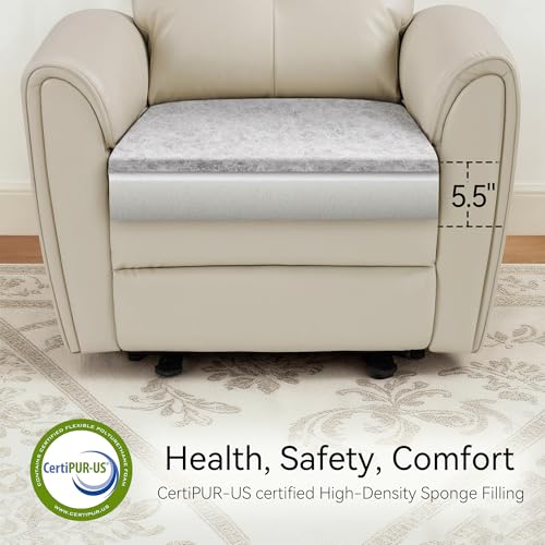 MCombo Power Small Recliners for Small Spaces, Living Room, RVs, Modern Style Zero Wall Hugger Recliners Chair with Lumbar Support, USB&Charging Ports, FSC Certified, Faux Leather PR699 (Beige)