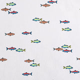 Eddie Bauer Kids - Twin Sheets, Stain-Resistant Toddler Bedding with Matching Sham(s), Super Soft, Ideal Boy Room Essentials (Fish Lake White, Twin) Eddie Bauer