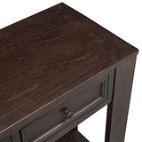 Merax Long Console Table with 4 Storage Drawers, Farmhouse Entryway Table with Open Shelf, 63 Inch Sofa Table Behind Couch, for Hallway Living Room Foyer, Espresso Merax
