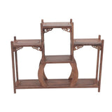 Cabilock Home Decor Home Decor Stand Coffee Table Desk Wooden Display Rack Wooden Display Base Oriental Plant Holder Curio Stand Curio Storage Rack Cabilock