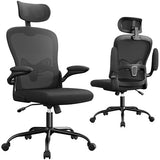 Furmax Ergonomic Office Chair Executive High Back Computer Desk Chair with 3D Headrest, Adjustable Lumbar Support Armrests for Home Office (Black) Furmax
