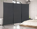 Room Divider, 3 Panel Portable Privacy Screen with Metal Frame, Freestanding Fabric Room Dividers and Folding Privacy Screens for Home Office Dorm Separation, Dressing Screen Classroom Dividers Haiput Wam