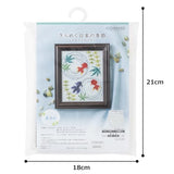 Cosmo No. 522403 Embroidery Kit, Shimmering Japanese Seasons (Summer Cooling), Finished Size: Approx. 6.5 x 5.5 inches (16.5 x 14 cm)