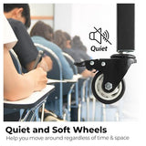 HOMEDANT House 5-Tier Metal Boltless Rolling Cart Shelf Rack Casters Heavy Duty Laminated Wheel Shelving Unit Adjustable Storage Shelves Organizer Kitchen Garage 36.2" W x 16.5" D x 69.5" H 1Pack HOMEDANT