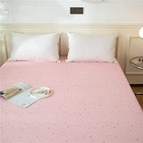 LifeTB Floral Print Fitted Sheet Twin Pink White Flower Bedding Sheet Deep Pocket Cotton Bed Sheet Garden Flower Branch Mattress Cover Pink Floral Fitted Sheet for Girl Women Kids Teen LifeTB