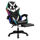 Gaming Chair with 2 Bluetooth Speakers & LED Lights, Ergonomic High Back Office Chair with Headrest, 135° Recline, 360° Swivel, Height Adjustable Executive Chair for Gaming, Work, Study (Black) Tacarlha