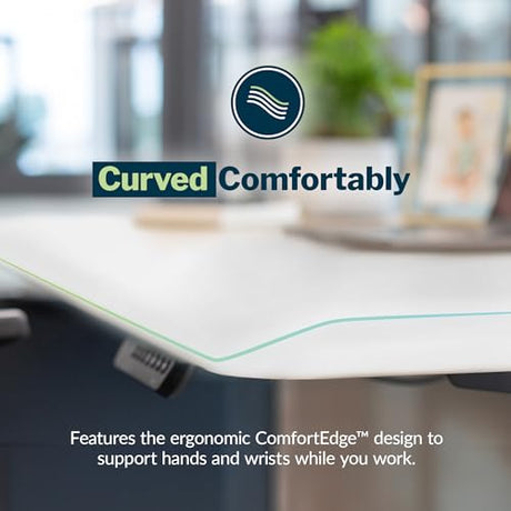 Vari ComfortEdge 80x60 L-Shape Electric Standing Desk – Height Adjustable Sit-Stand VariDesk for Corner Office with Reversible Left/Right Design + White Laminate Top/Slate Legs (Ships in 3 Boxes) Vari