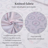 MAG 3Pcs with 1 Microfiber Jersey Knit Comforter+2 Pillowcae,Pink Floral Queen Comforter Set,All Season Garden Style Flower Bedding Set Queen Size for Girls Boys Kids,Elastic and Breathable Soft. MAG