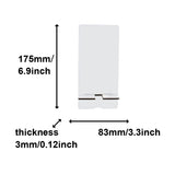 MR.R 5 Pieces Sublimation Blanks Cell Phone Stand Holder MDF Sublimation Desktop Phone Holders Smartphone Tablet Stands DIY Portable Craft Phone Bracket for Table Nightstand Home Office MR.R