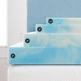 Best Price Mattress 2 Inch Swirl Gel AeroBreeze Cooling Air Flow Memory Foam Mattress Topper, Dorm Essentials, Twin Best Price Mattress