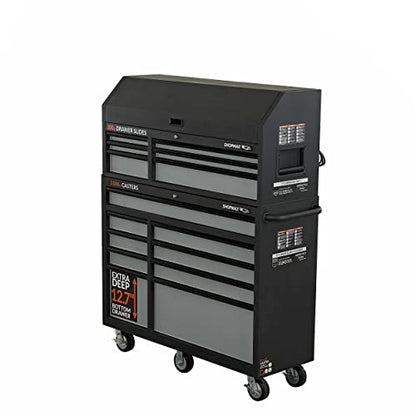 52 in. 15-Drawer Tool Chest and Rolling Cabinet Combo - WoodArtSupply