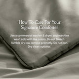 BOLL & BRANCH Signature Comforter Set - Full/Queen, Sageleaf - Duvet Insert and Cover in One Layer - Luxury Organic Cotton, Down Alternative, Hypoallergenic, All-Season - 1 Comforter and 2 Shams BOLL & BRANCH