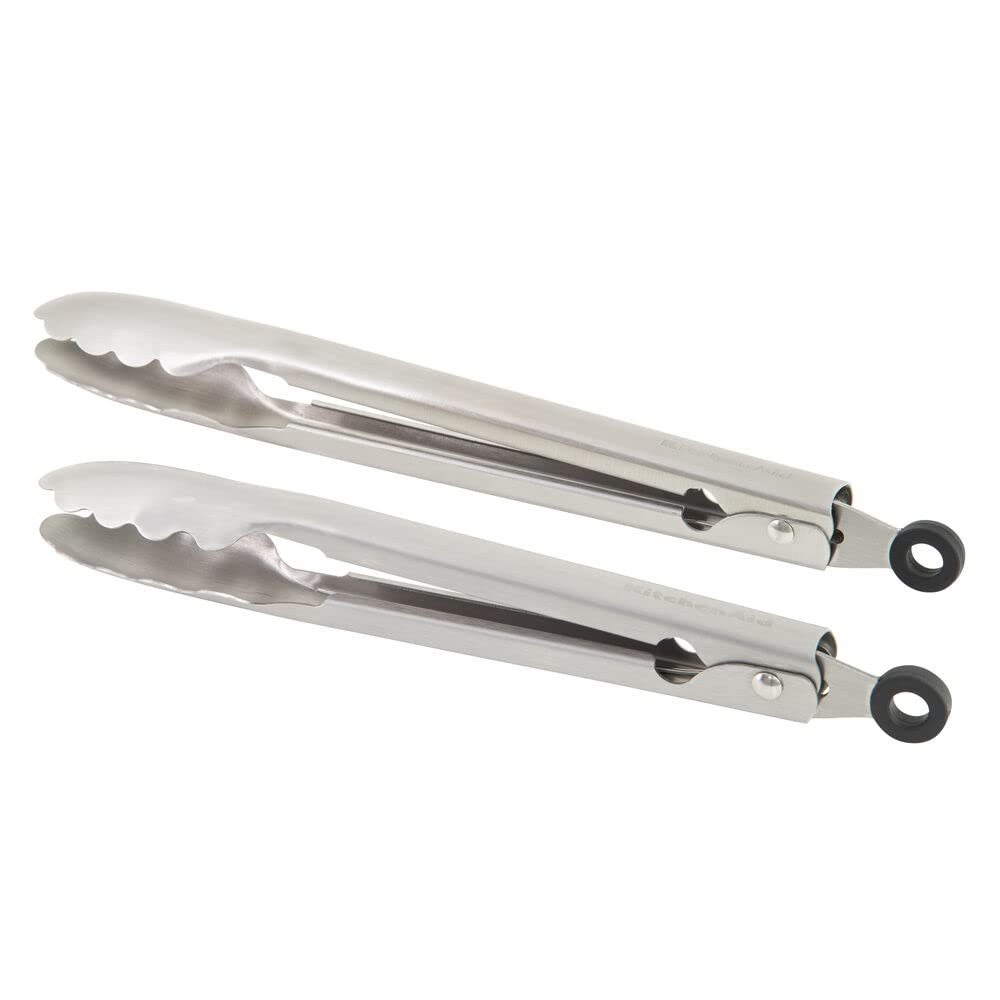 KitchenAid Universal Utility and Serving Stainless Steel Kitchen Tongs, Set of 2