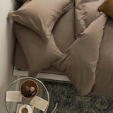Nanko King Size Comforter Set Brown, All Season Soft Down Alternative Duvet Insert, Microfiber Filling Bed Sets, Modern Farmhouse Bedding Sets in a Bag for Women Men 104 x 90 inch 3 PCS Dark Coffee Nanko