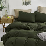 Luxlovery Army Green Comforter Set King Green Bedding Comforter Olive Blanket Quilts Minimalist Army Bedding Set Soft Breathable Blanket Quilts Comforter for King Bed Luxlovery