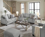 Signature Design by Ashley Adlai Casual Loveseat with 2 Toss Pillows, Light Gray Signature Design by Ashley