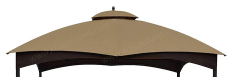 Replacement Canopy Top for Lowe's 10' x 12' Gazebo #TPGAZ17-002C (Golden Brown Canopy Top Only) ALISUN